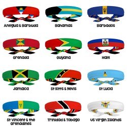 Caribbean flag headband |...