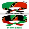 Caribbean flag headband | armband | leg garter