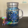 Bling cup - Blue and Gold
