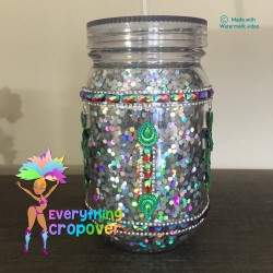 Bling cup - Silver and Green