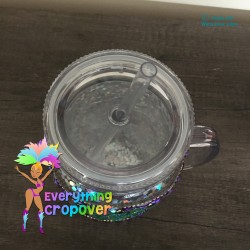 Bling cup - Silver and Green